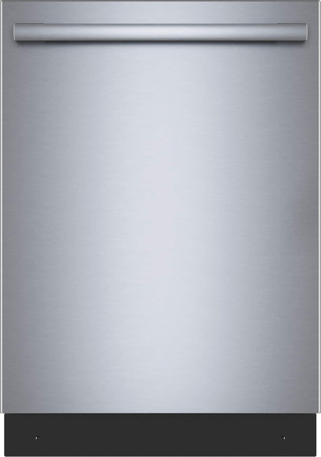 Front. Bosch - 300 Series 24" Top Control Smart Built-In Stainless Steel Tub Dishwasher with 3rd Rack, 46 dBA - Stainless Steel.
