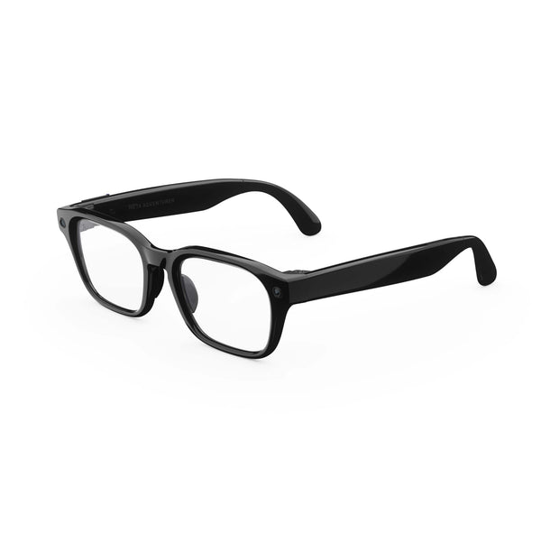 Meta - Adventurer - AI Glasses -Smart Features like 12MP Camera, Live Translate- 8+ Hour Battery - Range of Sizes- Clear Lenses - Classic Black