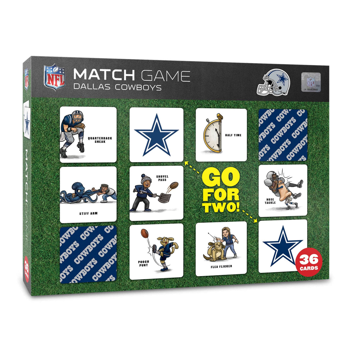 YouTheFan - Dallas Cowboys Licensed Memory Match Game - Multicolor