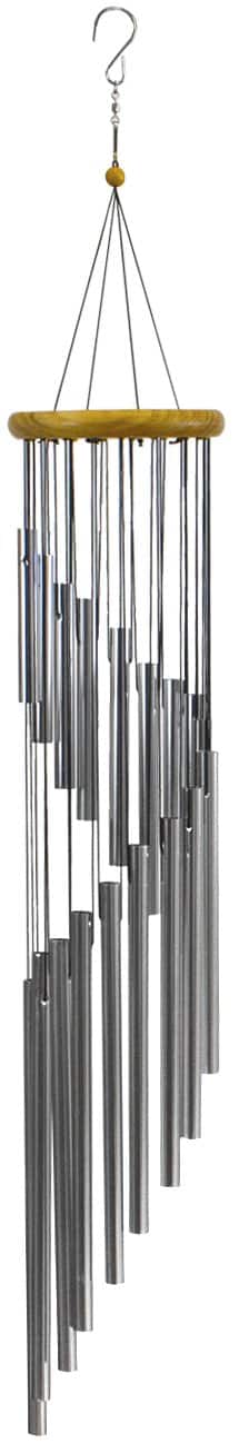 Front. Sorbus - Sorbus Wind Chimes – Tubular Decorative Outdoor Garden Accent with Soothing Musical Bell Sounds for Memorial, Home, Deck - Silver.
