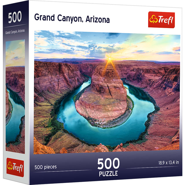 Grand Canyon, Arizona  
500 pieces  
500 PUZZLE  
18.9 x 13.4 in  
Trefl