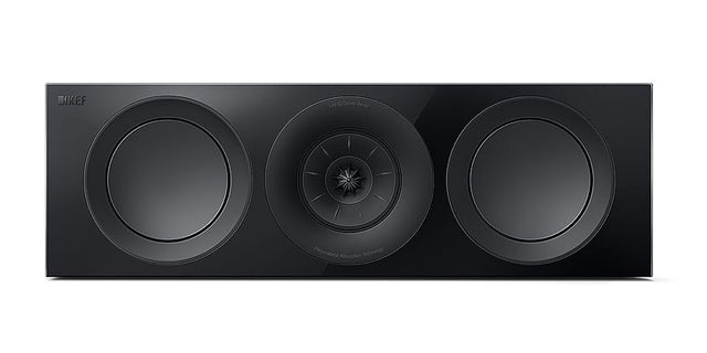 Front. KEF - R6 Meta LCR Speaker (Each) - Black.
