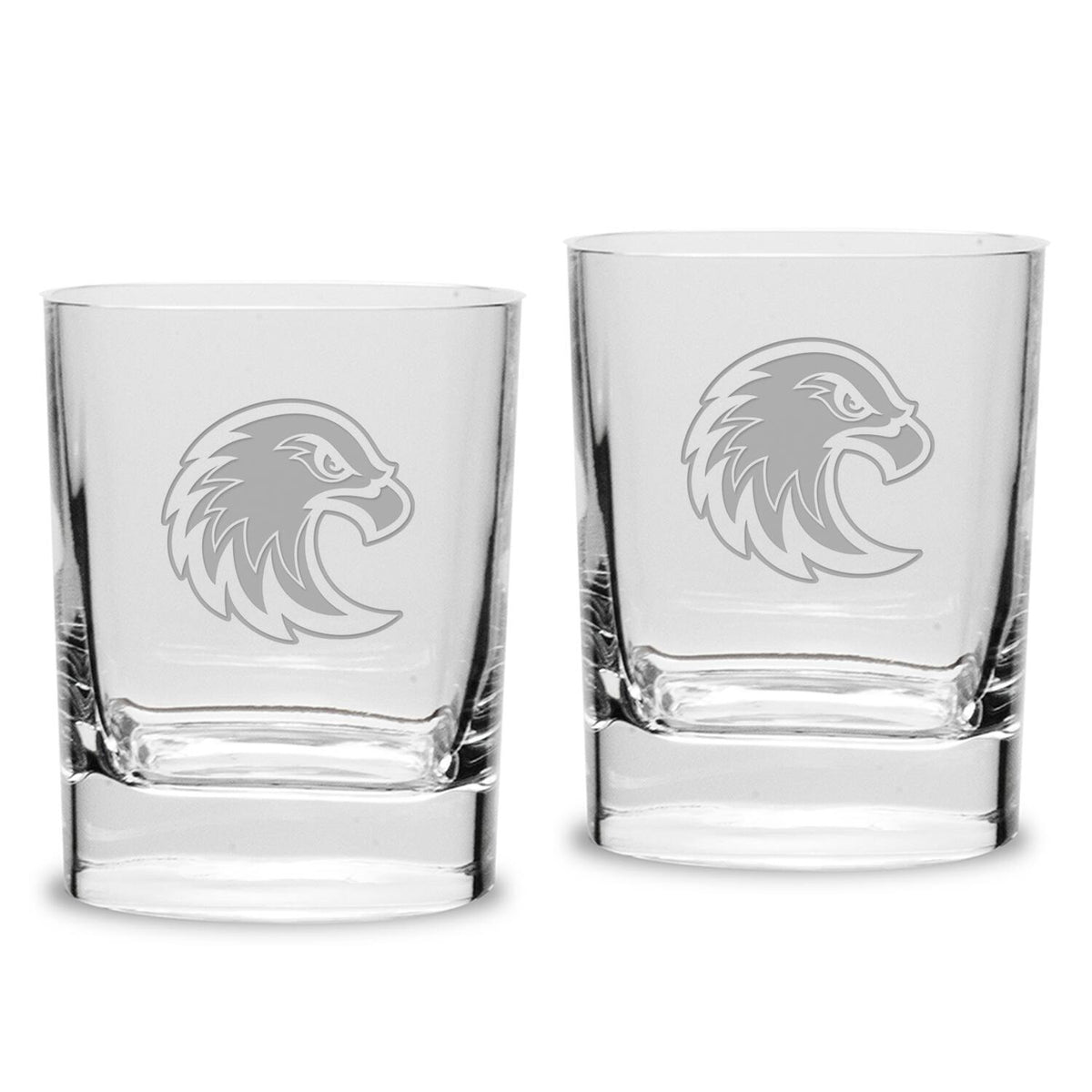 Jardine - Augsburg University 2-Piece 11.75oz. Luigi Bormioli Square Double Old Fashion Glass Set - Multicolor
