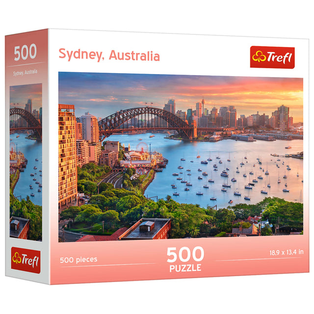 500 Sydney, Australia  
Sydney, Australia  
Trefl  
500 pieces  
500 PUZZLE  
18.9 x 13.4 in