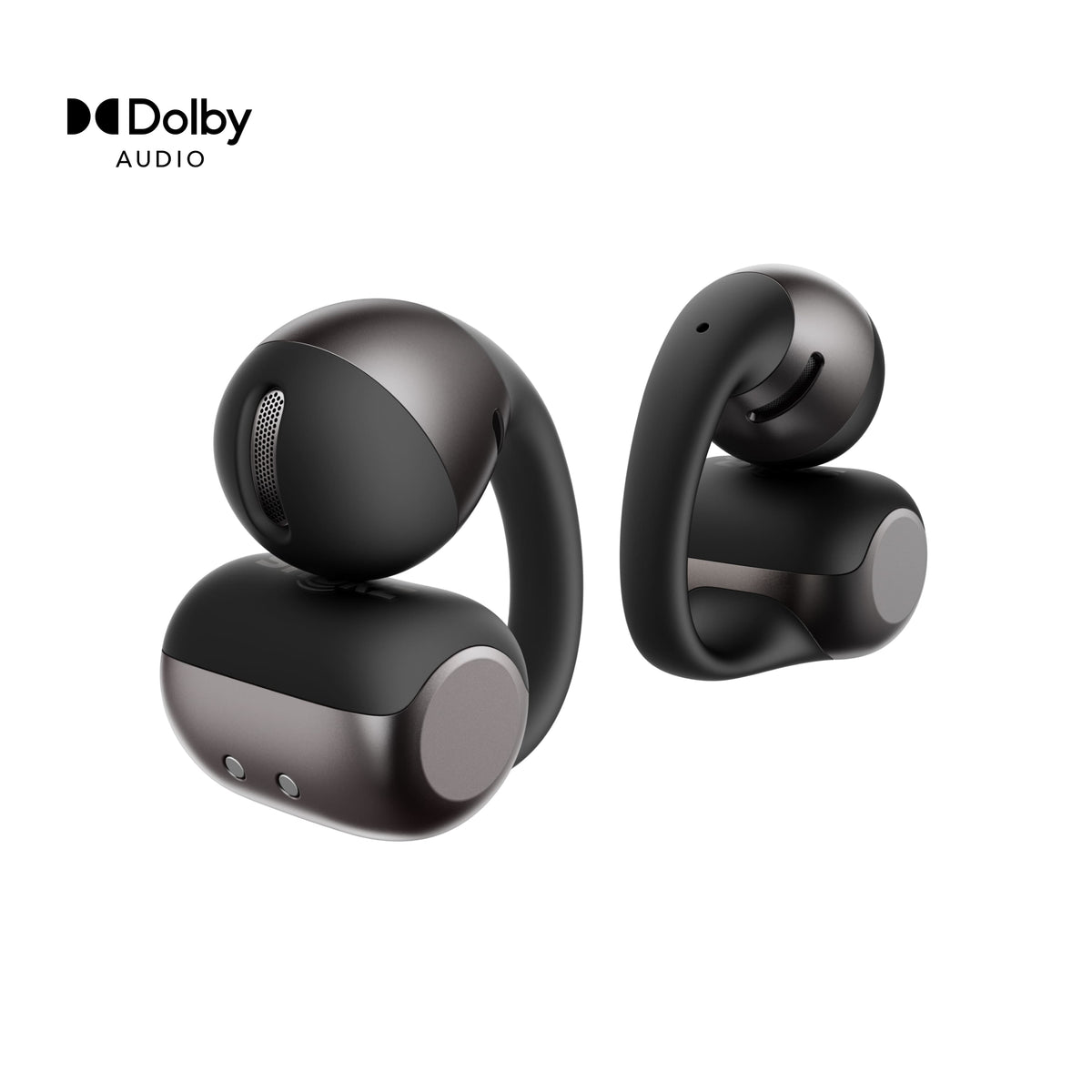 Shokz - OpenDots 2 Open-Ear Clip-On True Wireless Bluetooth Earbuds - Black