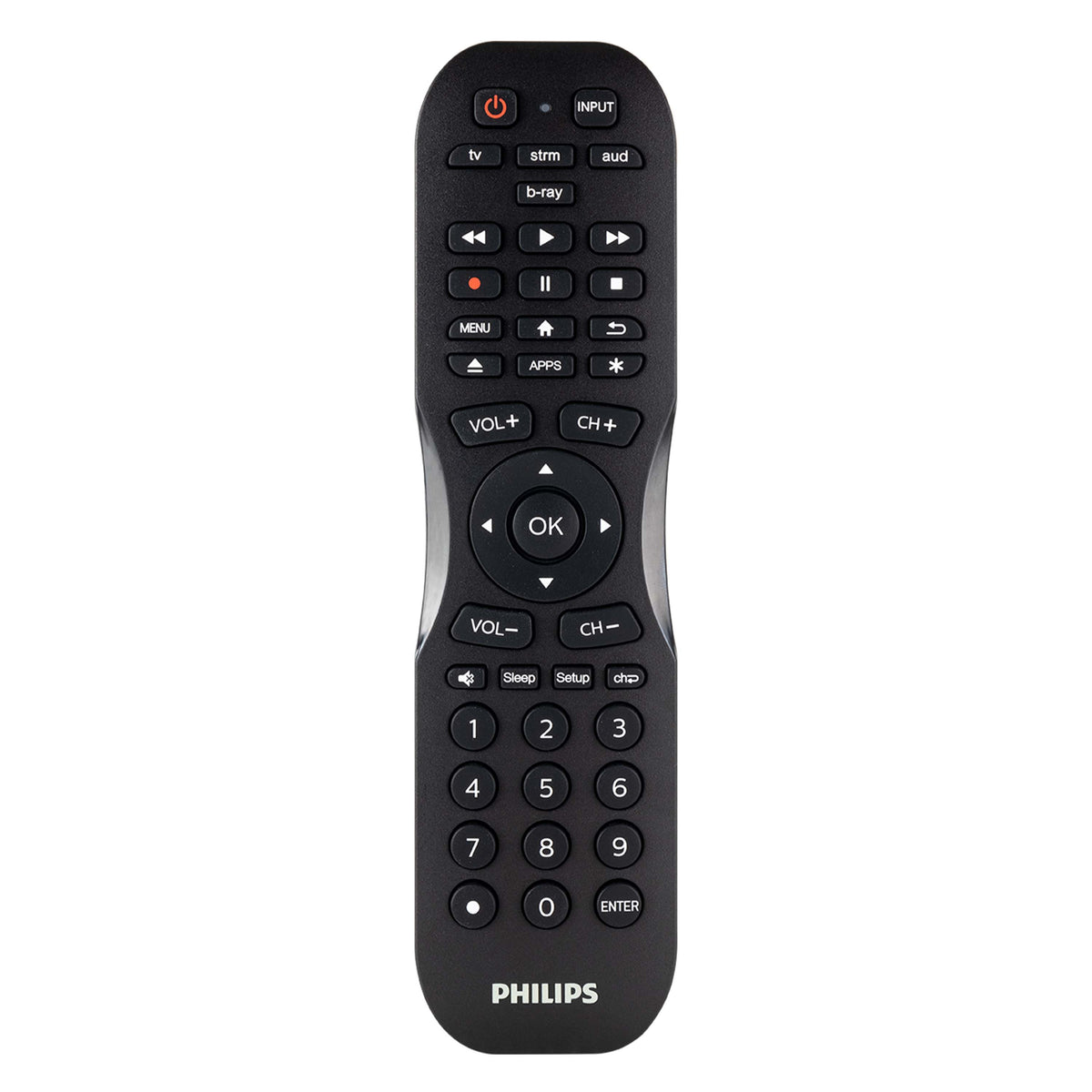 Philips - 4 Device Remote Control - Matte Black
