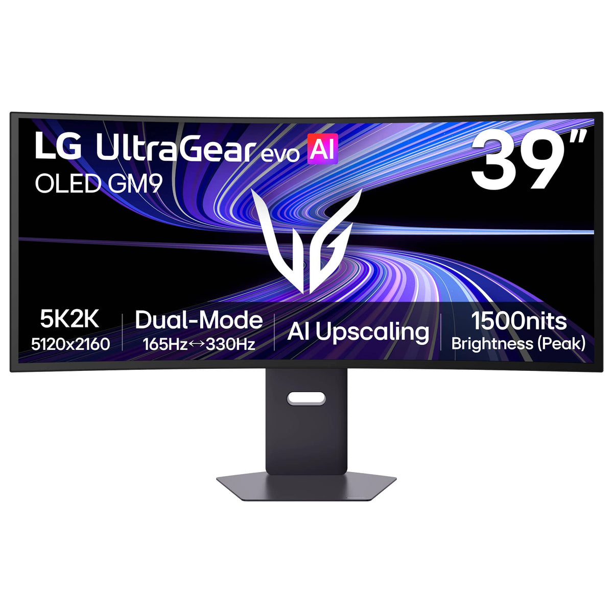 LG - UltraGear evo GX9 39" 5K2K OLED 165Hz 0.03ms G-SYNC FreeSync Premium Pro Gaming Monitor with DisplayHDR TRUE 500 - Black