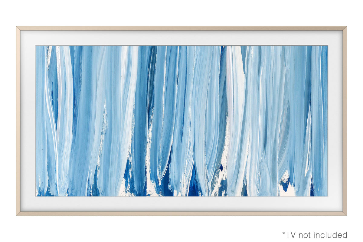 Samsung - 85" The Frame Customizable Bezel - Sand Gold Metal
