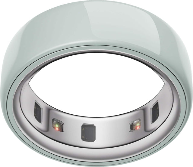 Front. Oura - Ring 4 Ceramic - Smart Ring - Size Before You Buy with OR4 Sizing Kit - Size 4 - Tide.