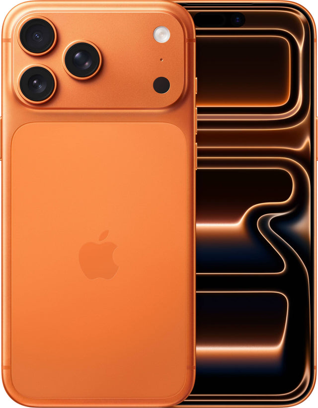 Front. Apple - iPhone 17 Pro Max 256GB - Cosmic Orange.
