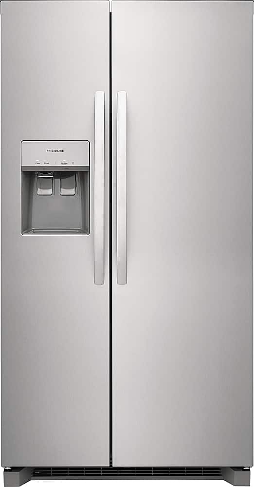 Frigidaire - 36 in. Wide 22.3 Cu. Ft. Side-by-Side Counter-Depth Refrigerator - Stainless Steel
