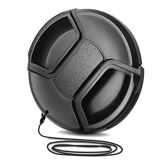 Front. Vivitar - 67mm Universal Extra Durable Center Pinch Snap On Lens Cap Front Dust Cover for Canon Nikon Sony Fujifilm Lenses - Black.