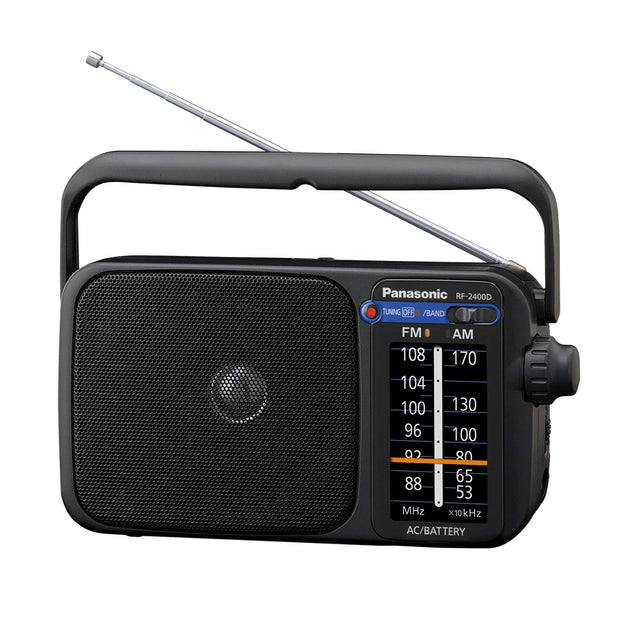 Panasonic RF-2400D TUNING FM/AM 108 170 104 100 130 96 100 2 80 65 88 53 MHz x10kHz AC/BATTERY