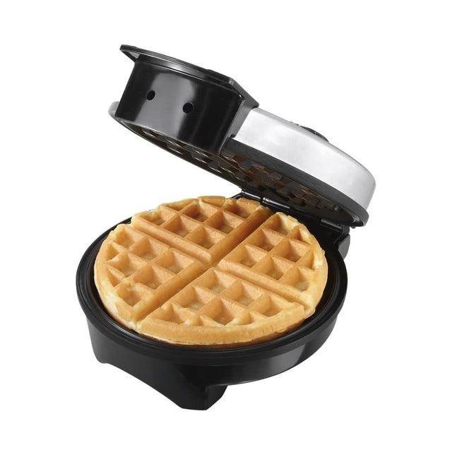 Angle. Oster - Waffle Maker - Black, Silver.
