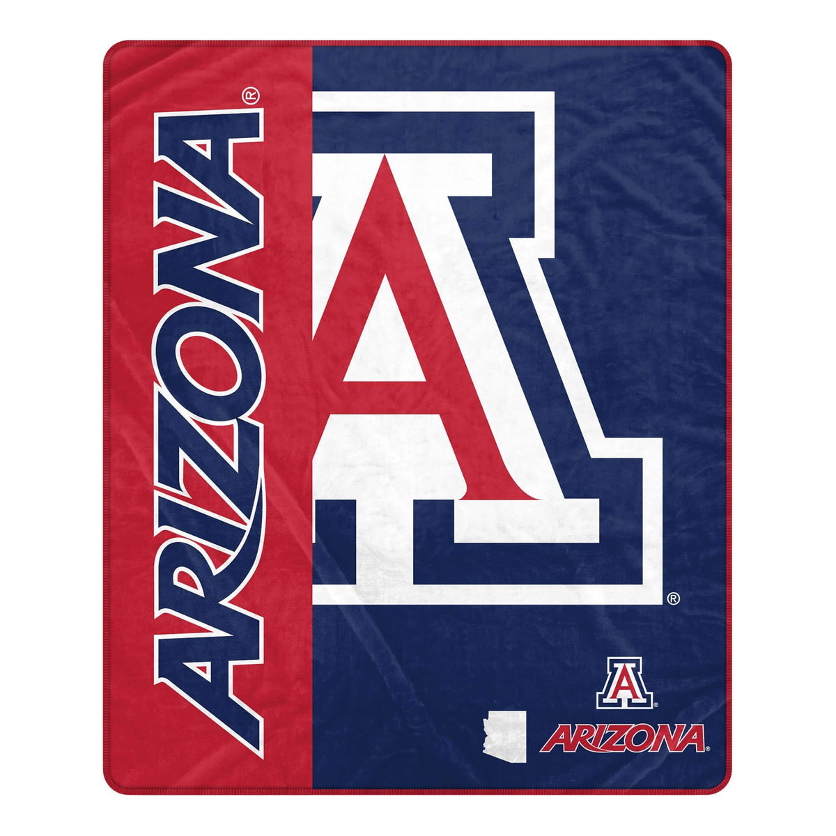 Pegasus - Arizona Wildcats 50" x 60" Endzone Ultra Soft Throw Blanket - Multicolor