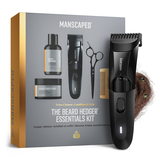 Manscaped Manscaped Manscaped Beard Manscaped Shampoo - - i i : - - IeIl 4 I 11 a Beard Conditioner Manscaped - - i Manscaped I - - - - - das Hertda - - Trim, Cleanse, Condition & Style The Beard Hedger Essentials Kit revitaliser et coiffer | Recortar, limpiar, acondicionar y p Couper, nettoyer, - Manscaped - OS - a