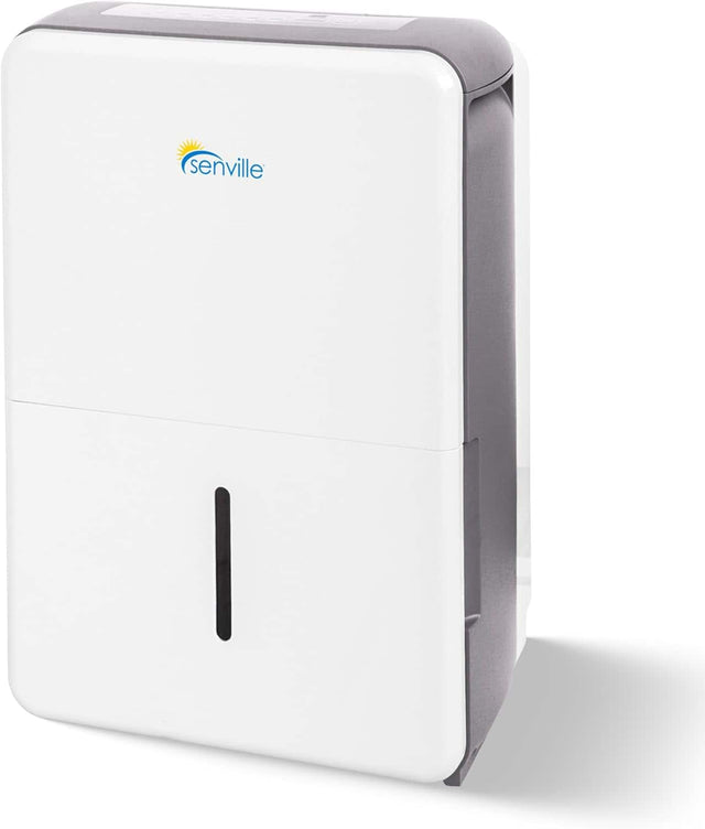 Front. Senville - 35-Pint Energy Star Dehumidifier, Ideal for Basement/Bedroom, Washable Filter, Covers up to 3,000 Sq. Ft. (White).