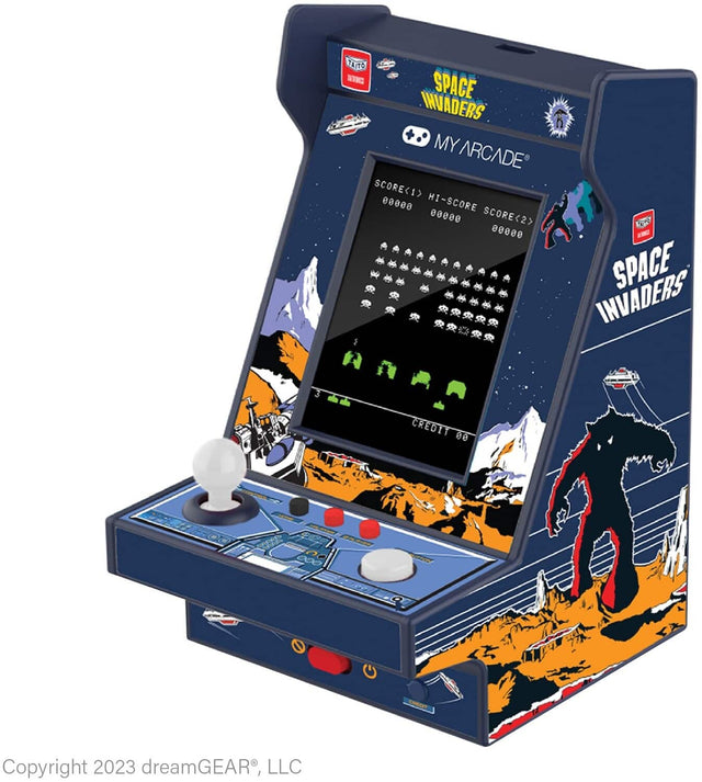 SPACE INVADERS  
MY ARCADE  

SCORE<1> 00000  
HI-SCORE 00000  
SCORE<2> 00000  

CREDIT 00  

Copyright 2023 dreamGEAR®, LLC