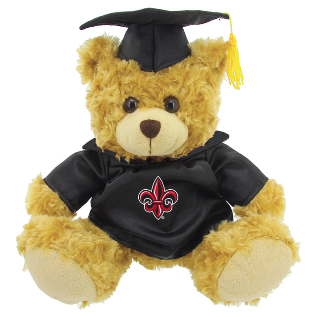 Front. Jardine - Louisiana Ragin' Cajuns Graduation Bear Plush - Oatmeal.
