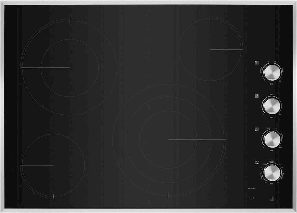JennAir - 31 in. Wide 4 Element Electric Cooktop - Black