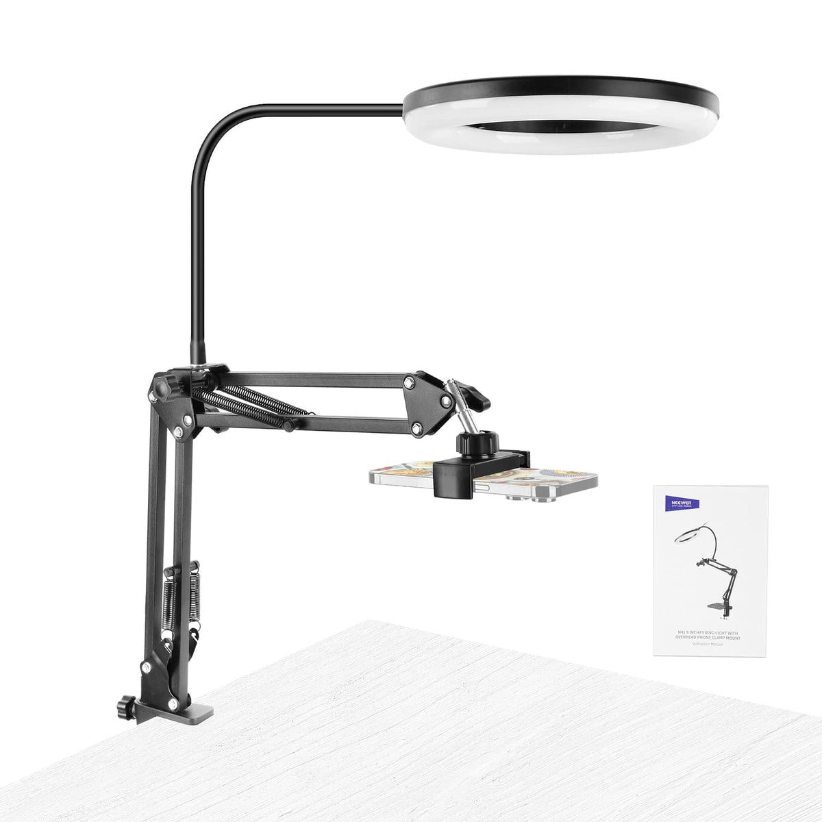 Neewer - N41 8" Ring Light, Desk Clamp