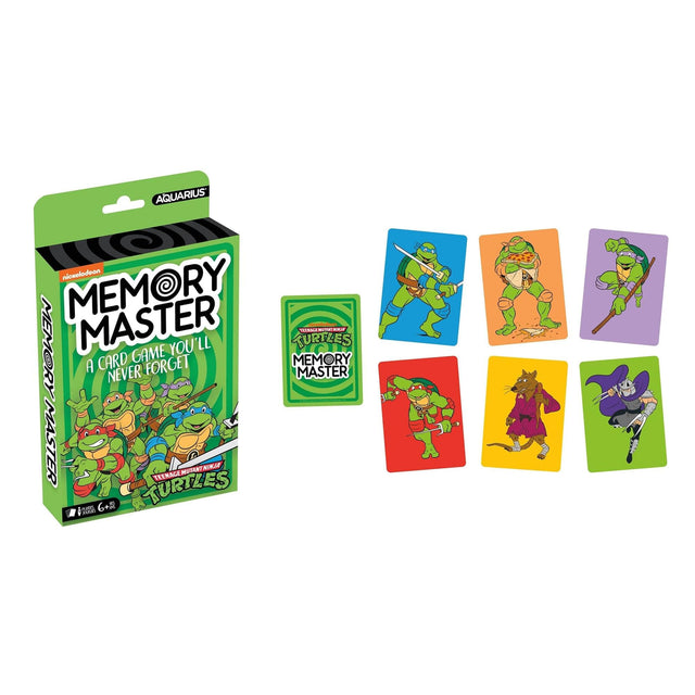 AQUARIUS  
MEMORY MASTER  
A CARD GAME YOU'LL NEVER FORGET  

MEMORY MASTER  
TURTLES  

MEMORY MASTER  
TURTLES  

6+