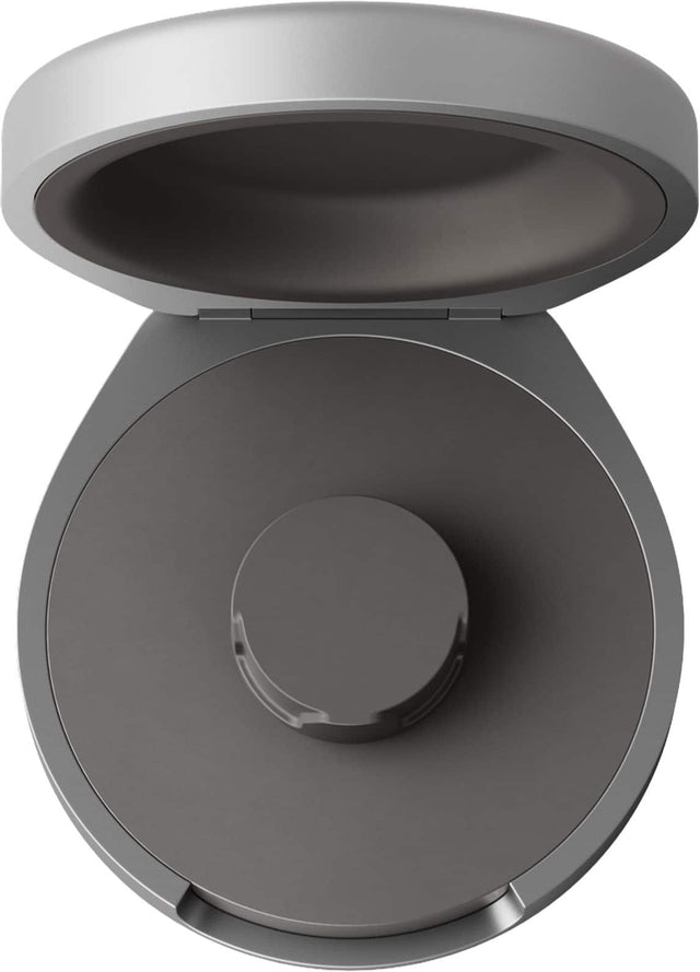 Front. Oura - Oura Ring 5 Official Charging Case - Size 8 - Up to a month of battery life - USB-C Cord Compatible - Black.