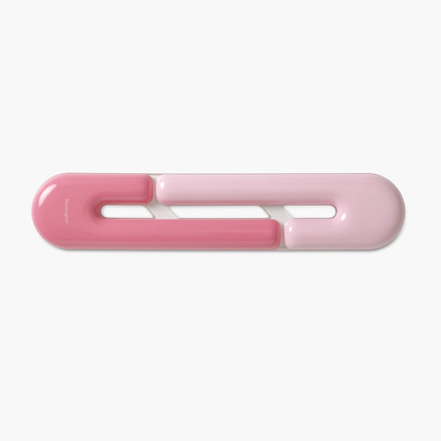 Front. Kensington - Duo Gel Loop Keyboard Wrist Rest, Full Size Keyboards, 17.7 x 3.7 Inches, Non-Skid Base, Pink - K62679WW - Pink.