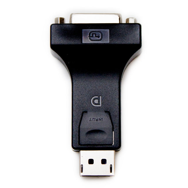 Front. Fosmon - Display Port Male to DVI Female Adapter - Black - Black.