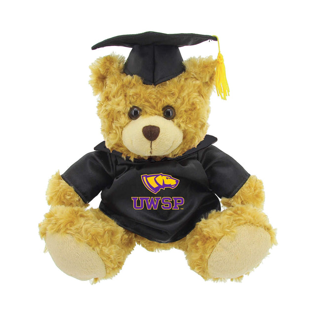Front. Jardine - Wisconsin-Stevens Point Pointers 12'' Graduation Plush Bear - Oatmeal.