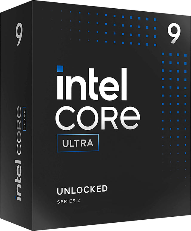 The text on the image is grouped and corrected as follows:

"Intel Core Ultra Unlocked Series 2"