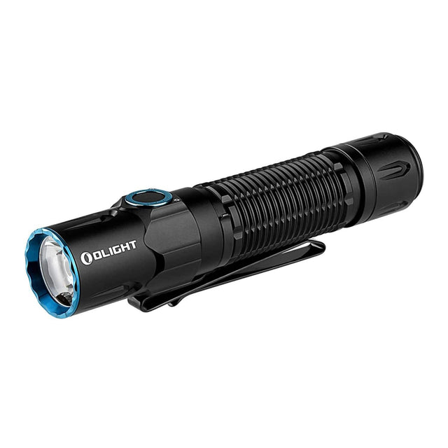 Front. OLIGHT - Olight Warrior 3S 2300-Lumen Rechargeable Tactical Flashlight (Black) - Black.