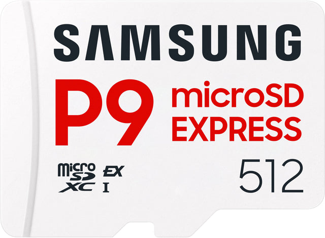 SAMSUNG P9 microSD EXPRESS 512  
Micro SD XC I