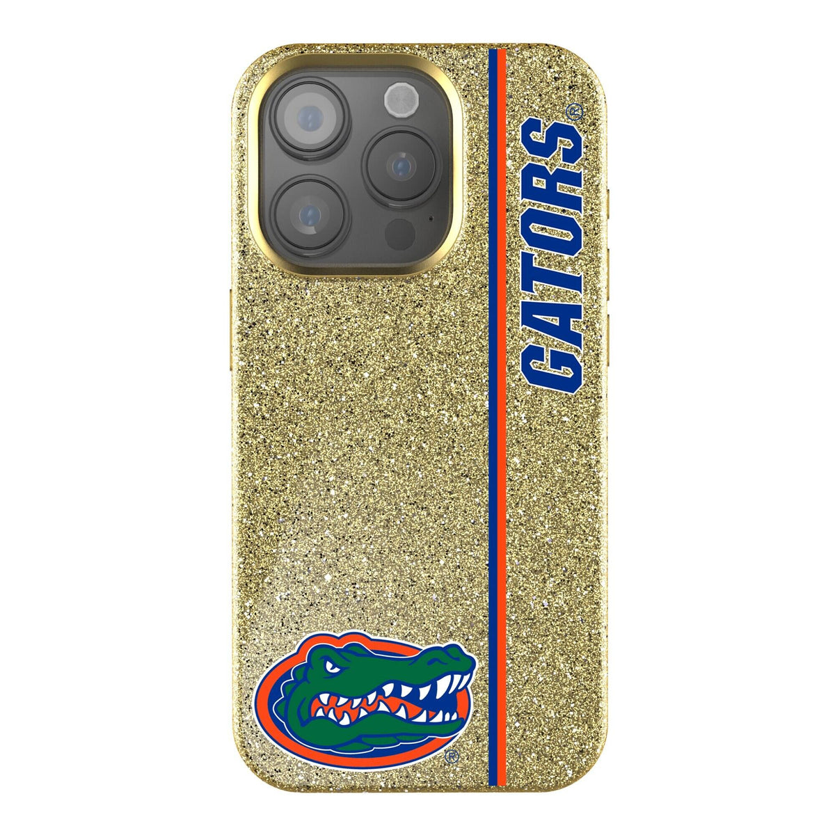 Keyscaper - NCAA - Florida Gators iPhone Bling Case - 15 Plus - Gold