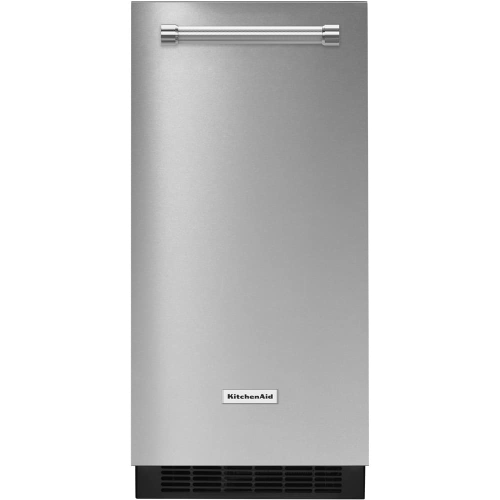 KitchenAid - 15 in. 22.8-Lb. Built-In Icemaker - Stainless Steel