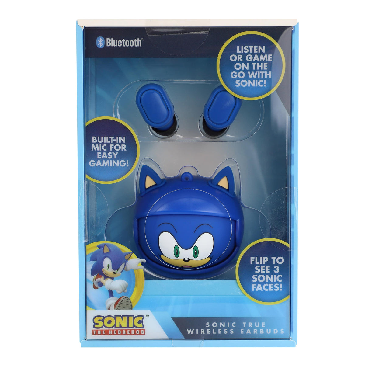 Sakar - Sonic the Hedgehog Sonic True Wireless Bluetooth Earbuds - Blue