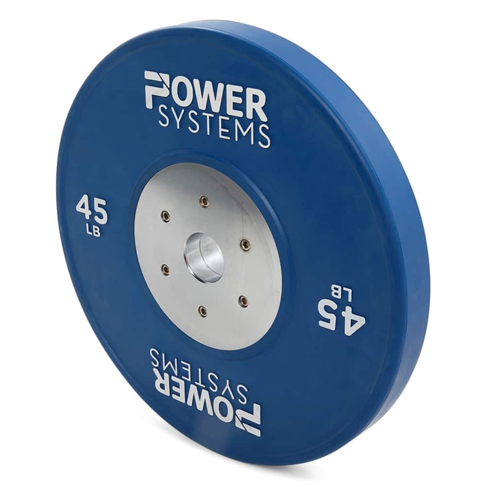 Power Systems - 45 lb Rubber Training Bumper Plate – - Blue