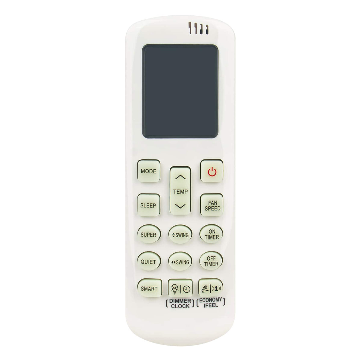 ALLIMITY - DG11R2-01 Replacement Remote, Fit for Hisense Air Conditioner HSA71C HSA71R HSA25C HSA25R HSA50R HSA90R HSA35C HSA35R - Black