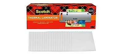 Scotch THERMAL LAMINATOR  
Laminates up to 5 sheets at once  
1 minute warm-up time  
3M  
BEST IN CLASS  
Laminates up to 5 sheets at once