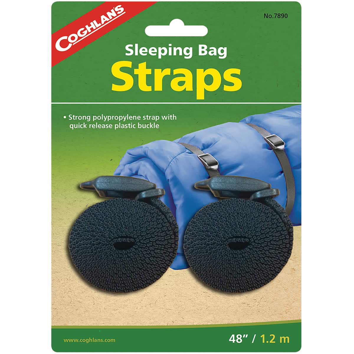 Coghlan’s - Coghlan's Sleeping Bag Straps (2 Pack) - Black