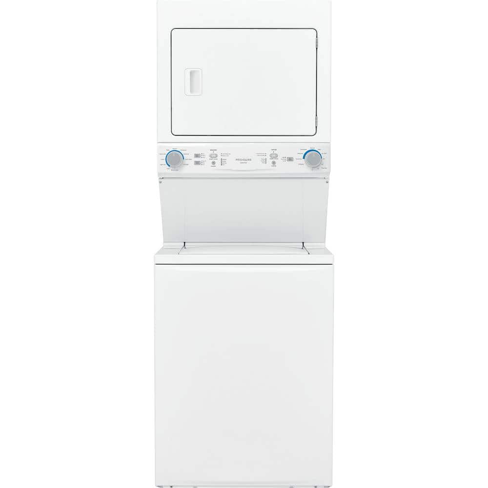 Frigidaire - 3.9 Cu. Ft. 10-Cycle Gas Washer and 5.6 Cu. Ft. 10-Cycle Gas Dryer Laundry Center - White