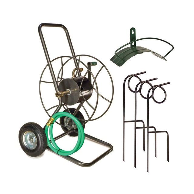 Front. Yard Butler - Ultimate Hose Management Bundle - Hose Organizer Kit with Cart, Wall Hanger & Plant Guides IHMK-1.
