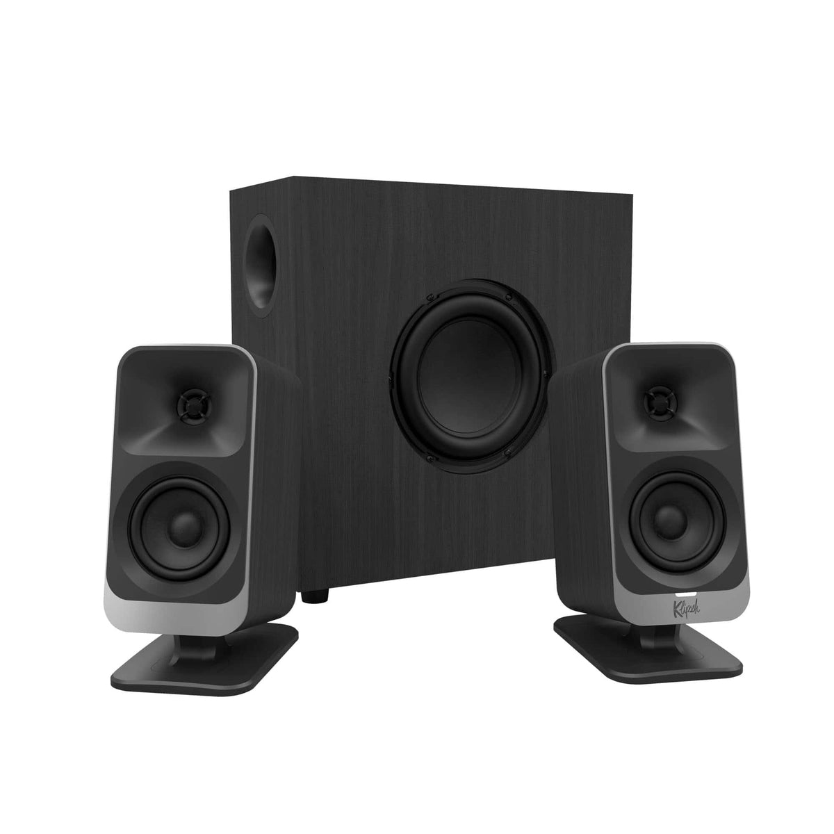 Klipsch - ProMedia Lumina 2.1 Computer Gaming System with Subwoofer and RGB Lighting Effects Built-in - Black