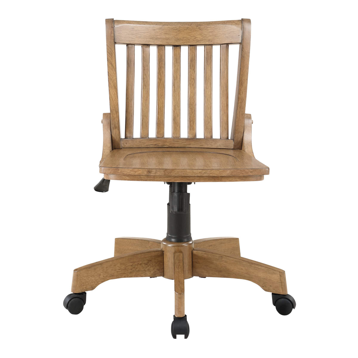 OSP Home Furnishings - Wood Bankers Home Office Wood Chair - Medium Oak