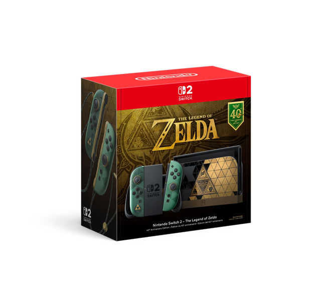 02 NINTENDO SWITCH.  
Nintendo 8D2 NINTENDO SWITCH.  
THE LEGEND OF ZELDA X Y A B 102 NINTENDO SWITCH B2  
Gome not included. Legend of Zelda total ades.  
Logar incluide Switch 2 - The del 40. aniversario Nintendo anniversaire  
Edicin dition du 40c Anniversary Edition 40th