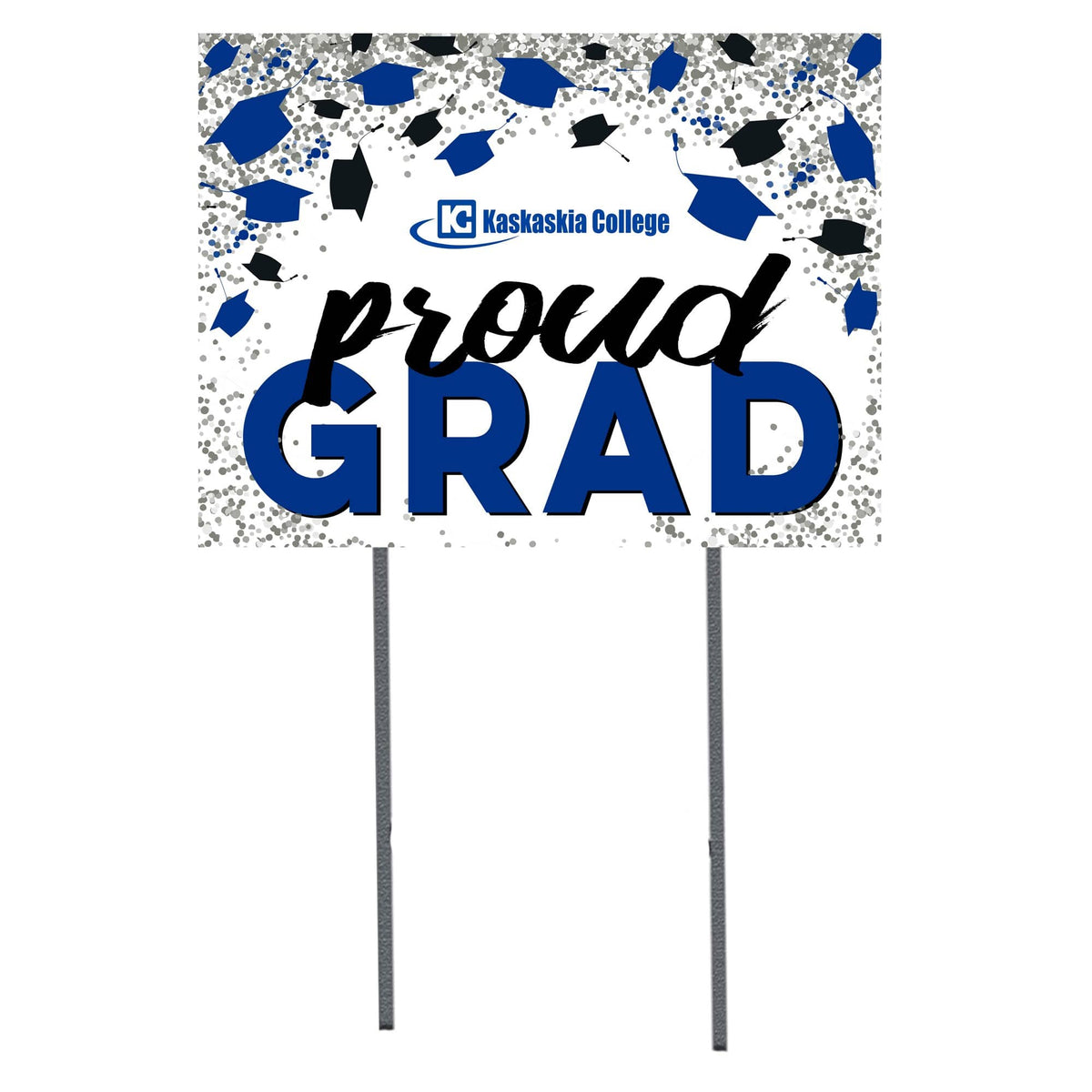 Jardine - Kaskaskia College Blue Devils Class of 2023 18" x 24" Yard Sign - White