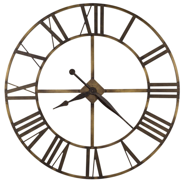 Front. Howard Miller - Howard Milller Wingate Wall Clock 625566 Metal - Gold.