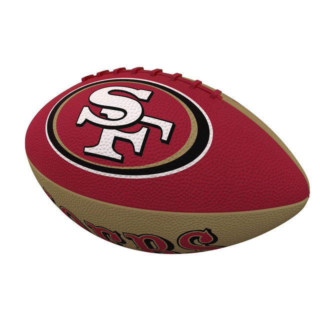 Front. Logo Brands - San Francisco 49ers Pinwheel Logo Junior Football - Multicolor.