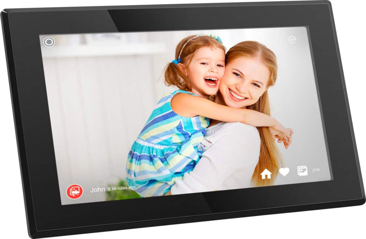 Aluratek - 15.6" Touchscreen LCD Wi-Fi Digital Photo Frame - Black