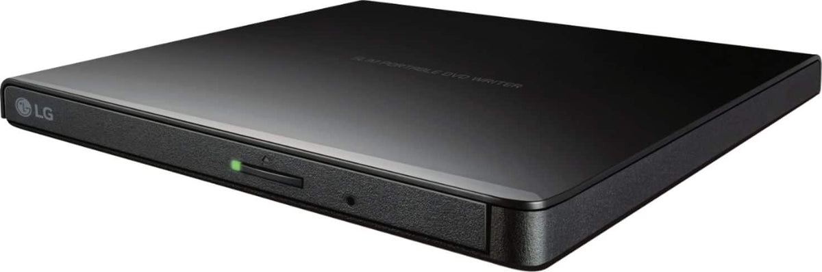 LG - 8x External USB 2.0 Double-Layer DVD±RW/±R/-RAM/CD-RW Drive - Black